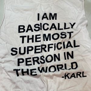 VINTAGE “Superficial” Karl Lagerfeld tank top BMLA Nordstrom